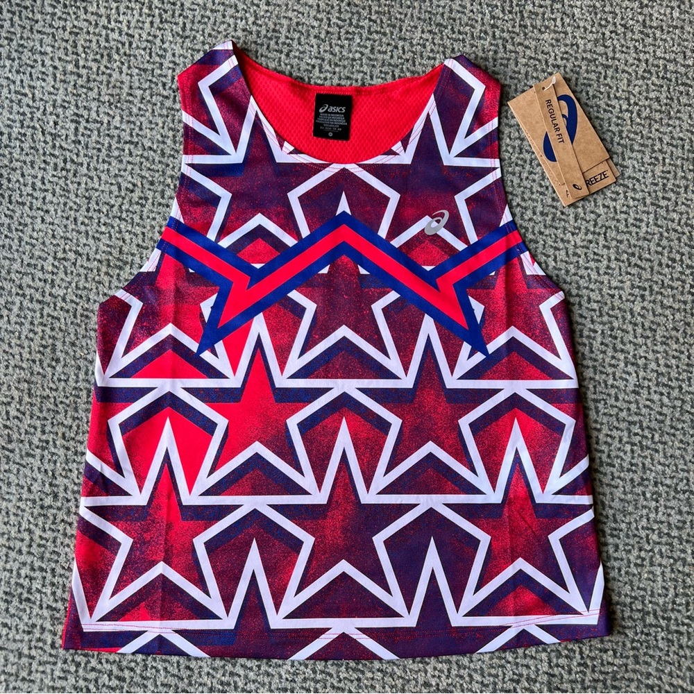 NWT Asics Nations Run Tank Top
